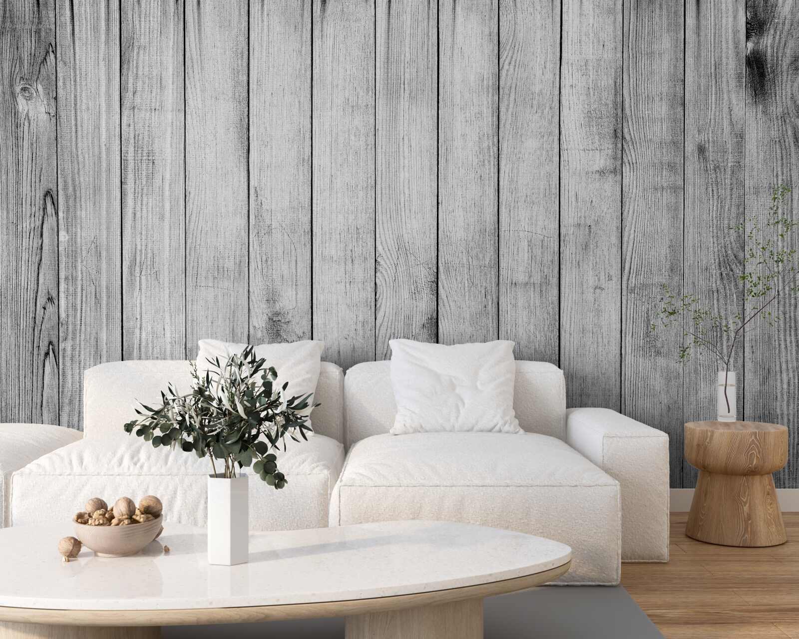 Fototapeta svetlošedá parketová doska