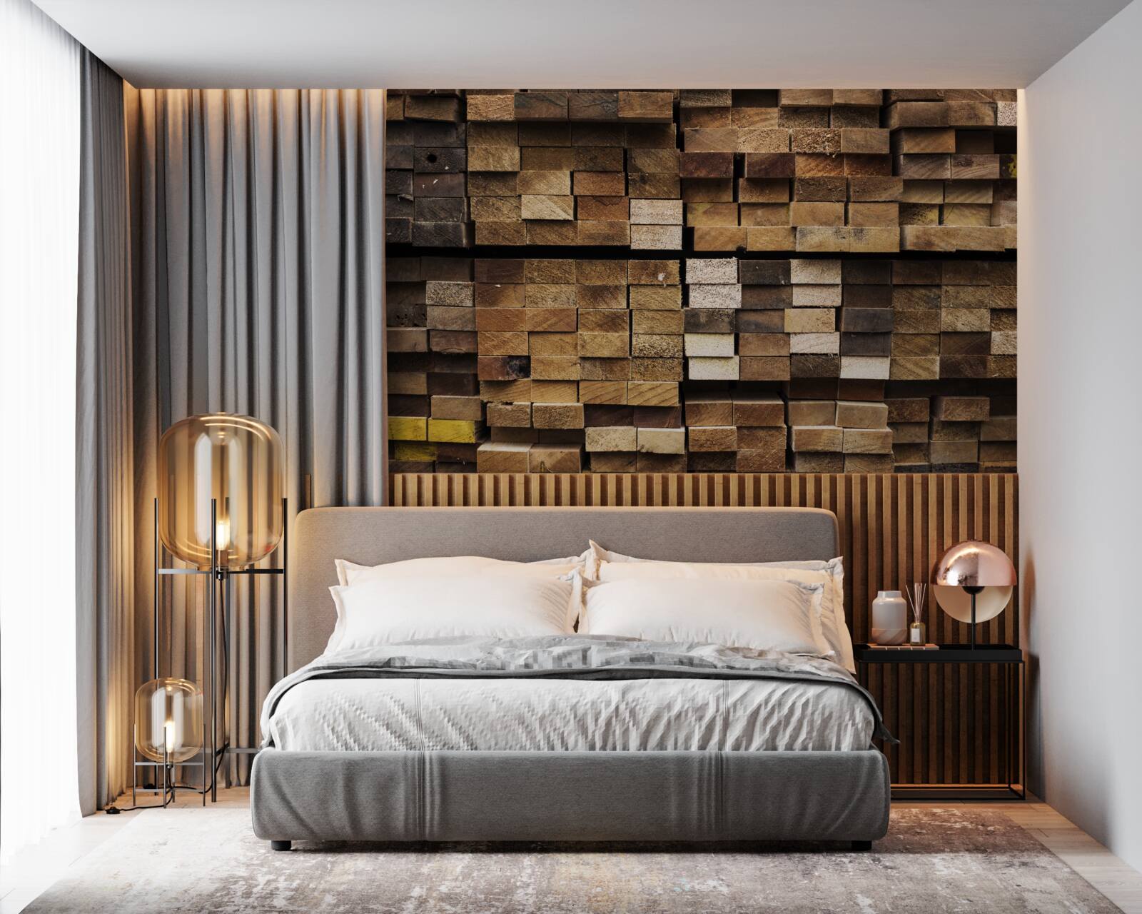 Fototapeta drevené dosky usporiadané v poradí