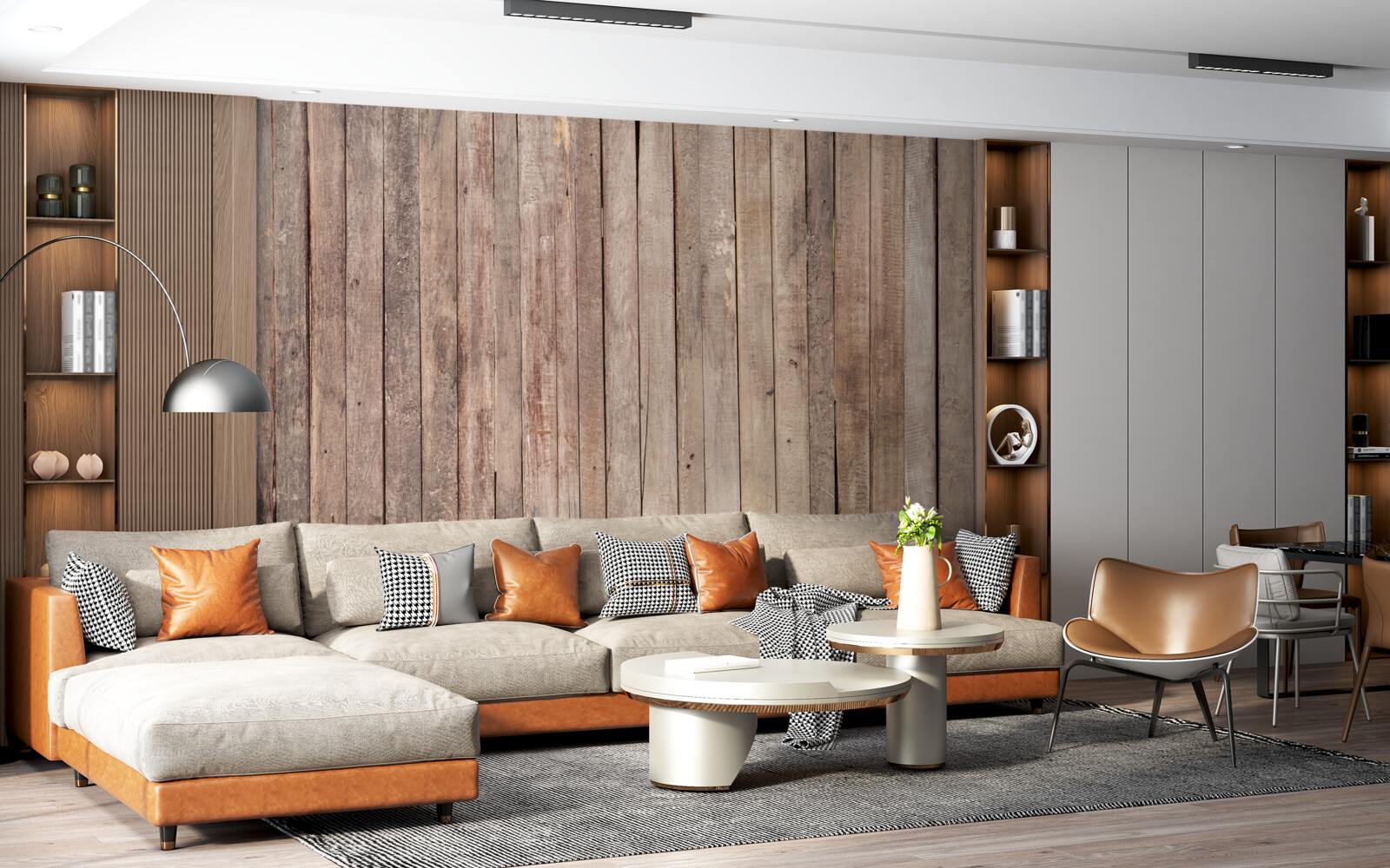 Fototapeta parketové dosky v rôznych odtieňoch