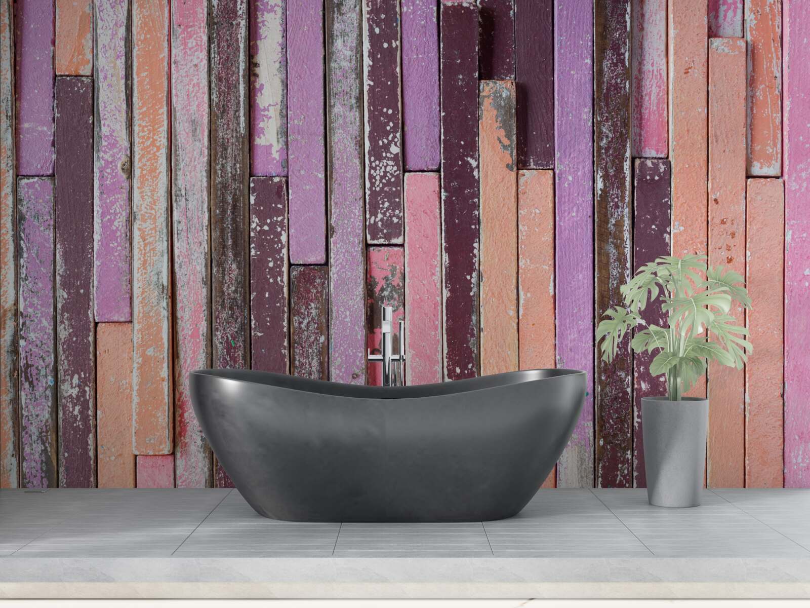 Fototapeta drevené parketové lišty v rôznych farbách z dávnych čias