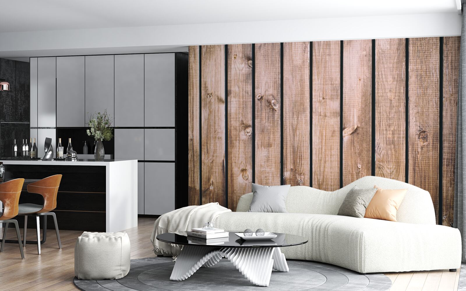 Fototapeta hnedá parketová doska