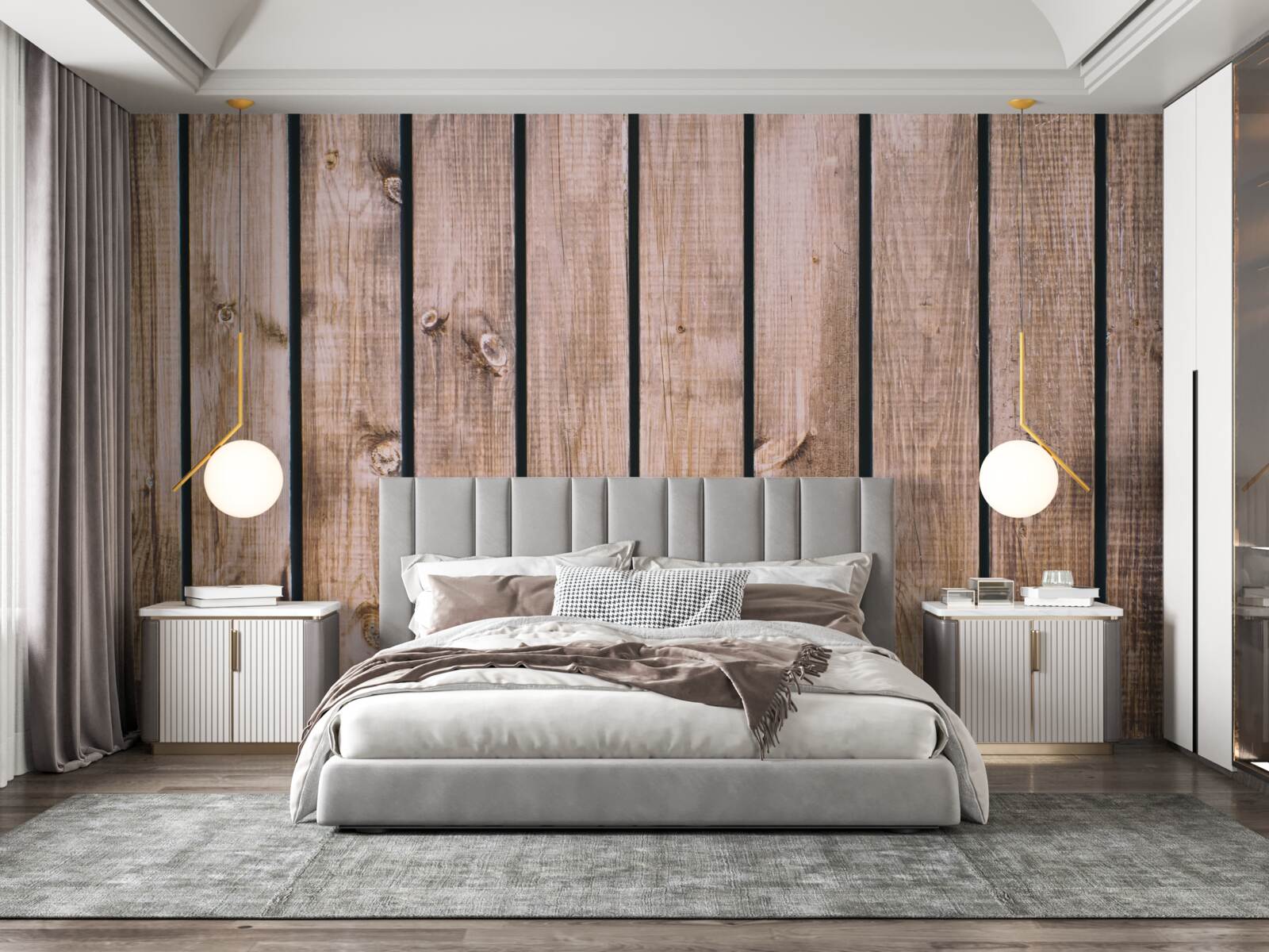 Fototapeta hnedá parketová doska