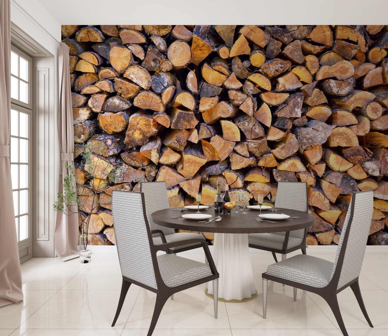 Fototapeta fragmenty kmeňov stromov