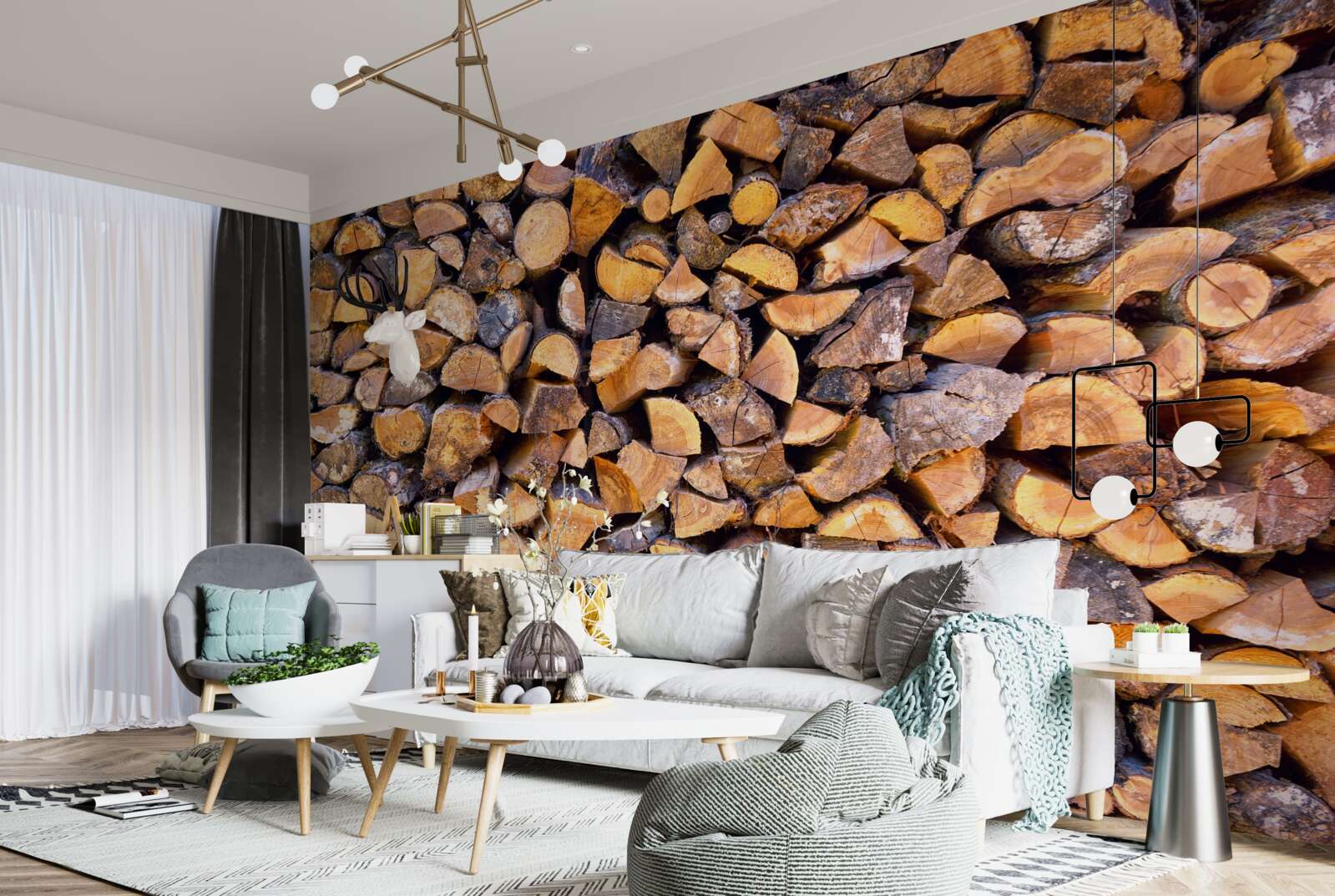 Fototapeta fragmenty kmeňov stromov