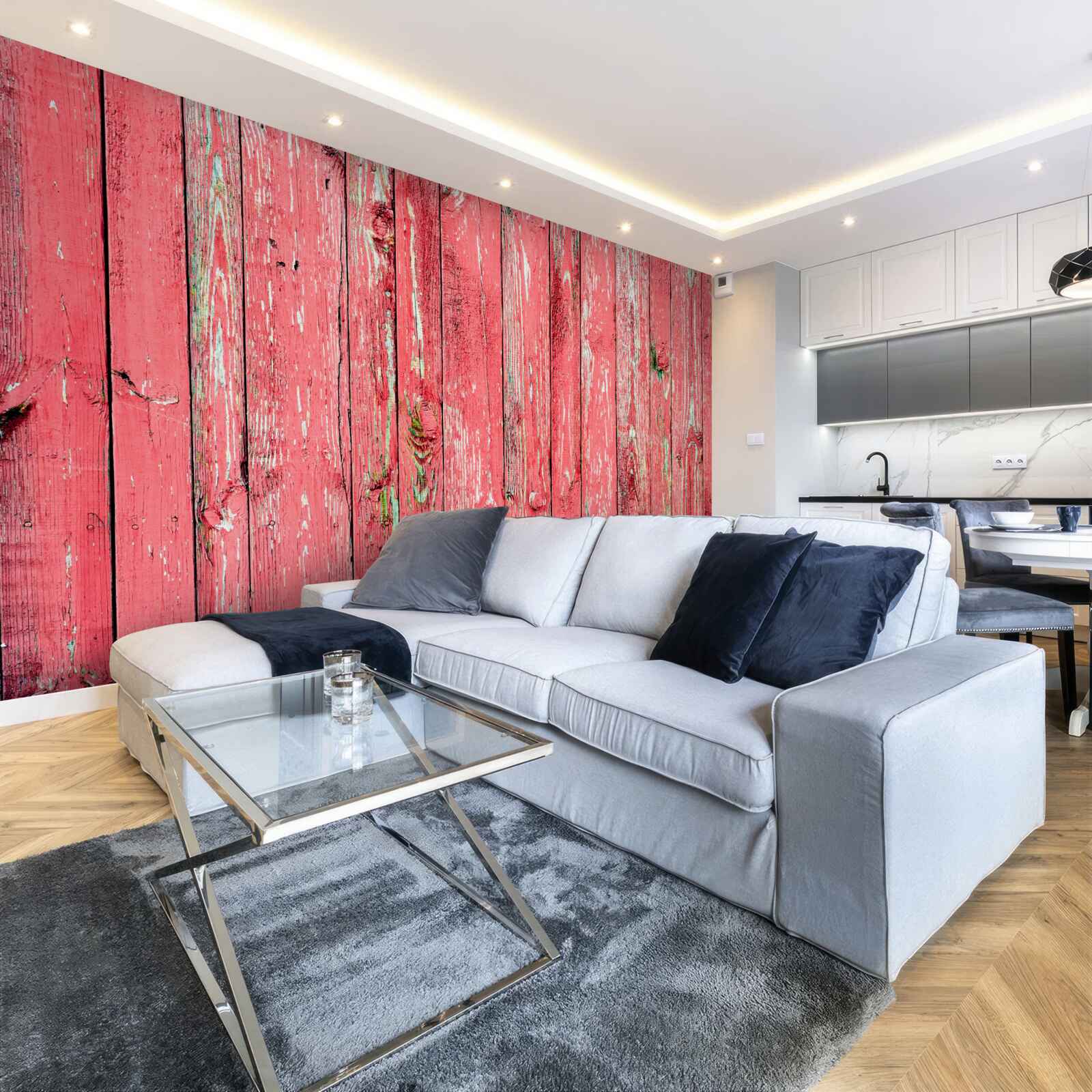 Fototapeta plot natretý na ružovo