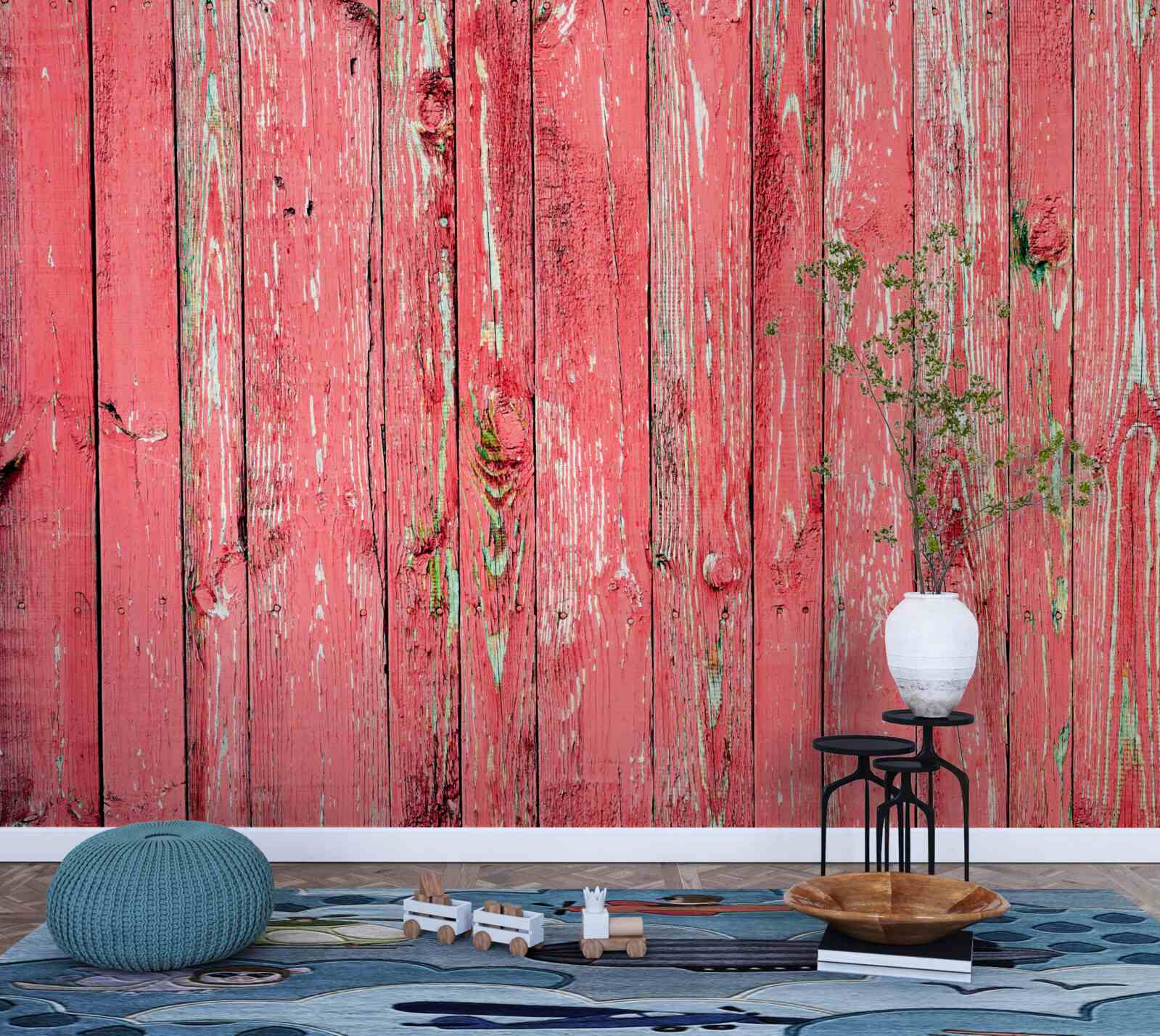 Fototapeta plot natretý na ružovo