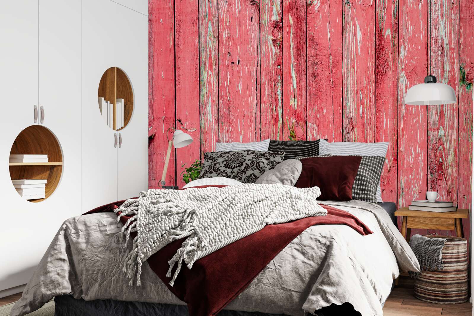 Fototapeta plot natretý na ružovo