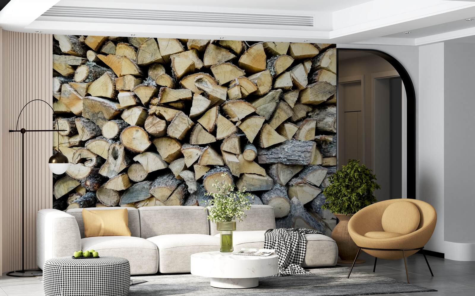 Fototapeta odpadové drevené bloky