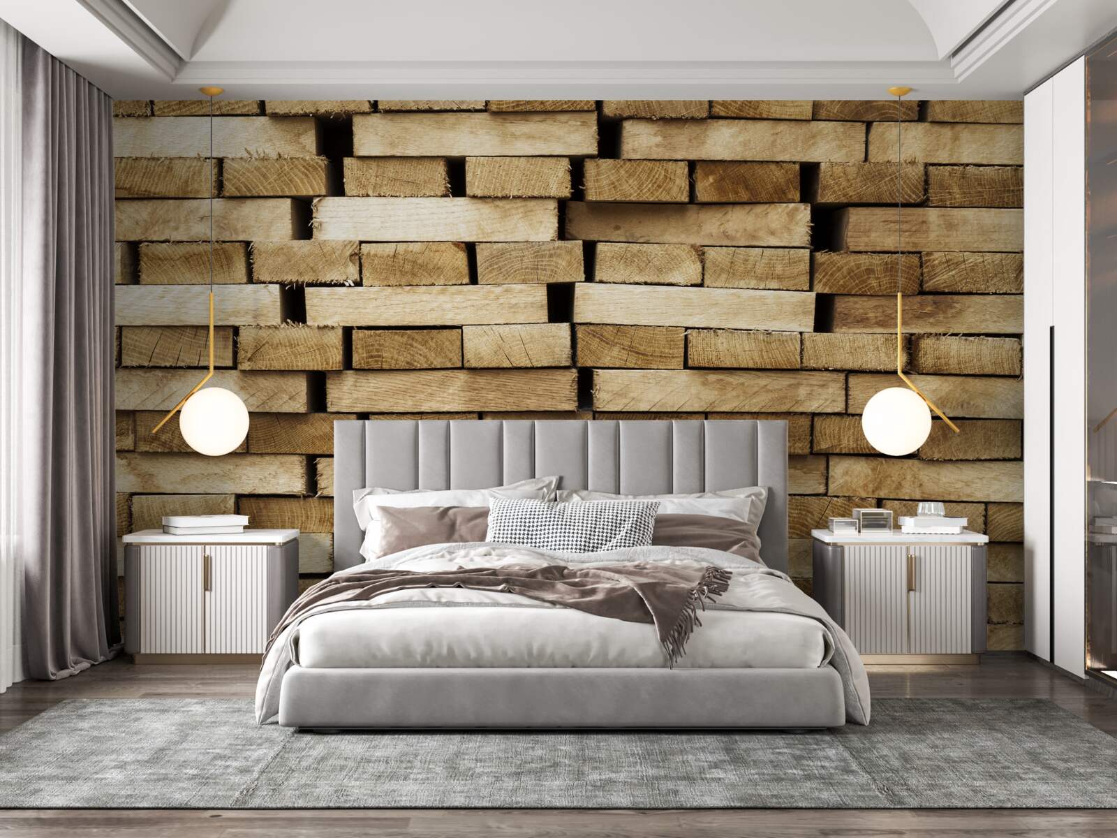 Fototapeta stena z dlažobných kociek