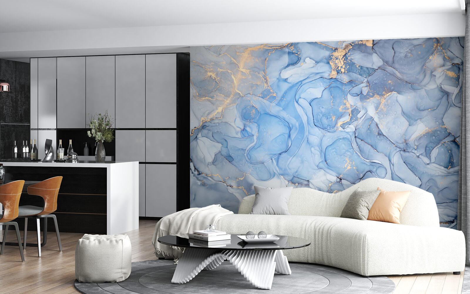 Fototapeta exkluzívne modré pozadie