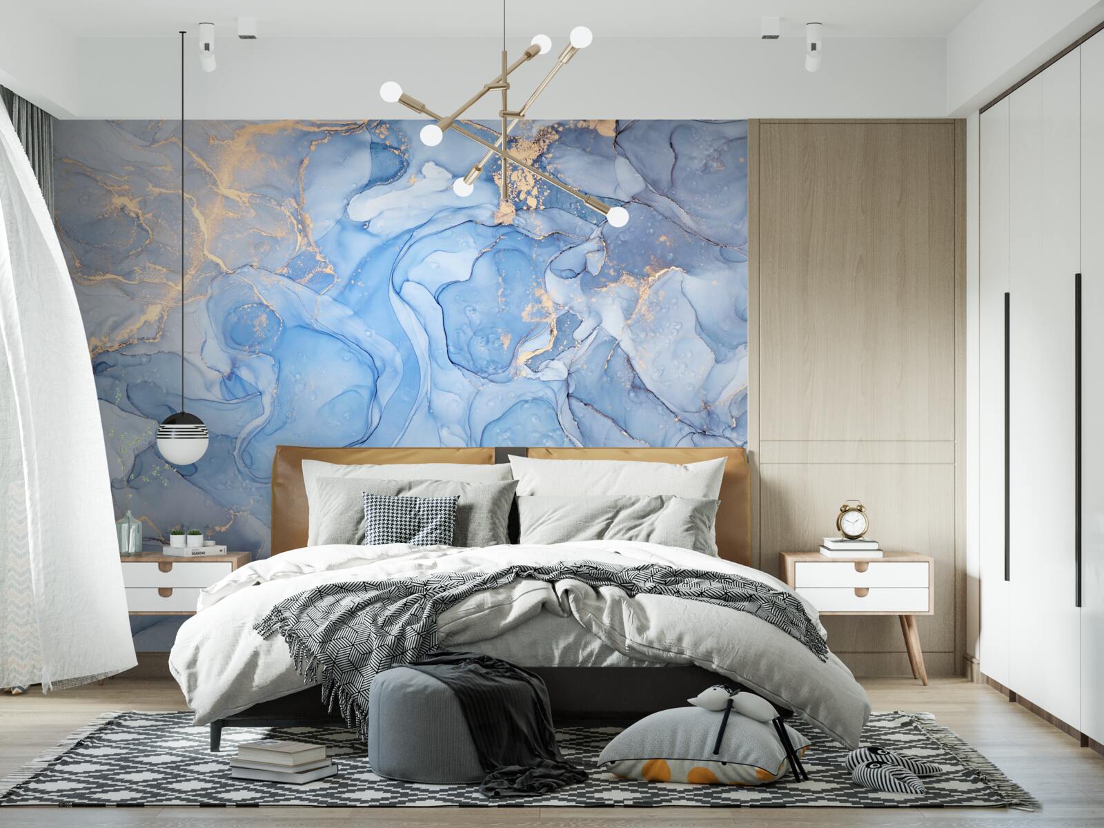 Fototapeta exkluzívne modré pozadie