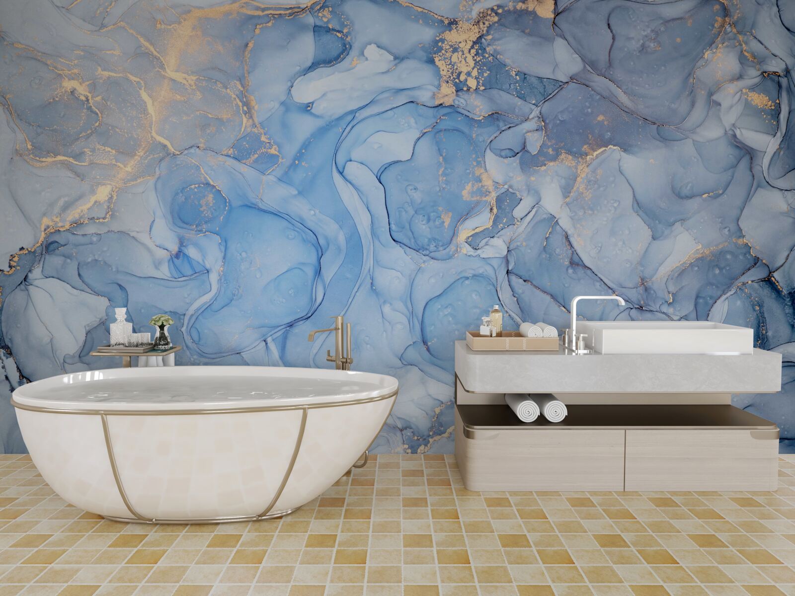 Fototapeta exkluzívne modré pozadie