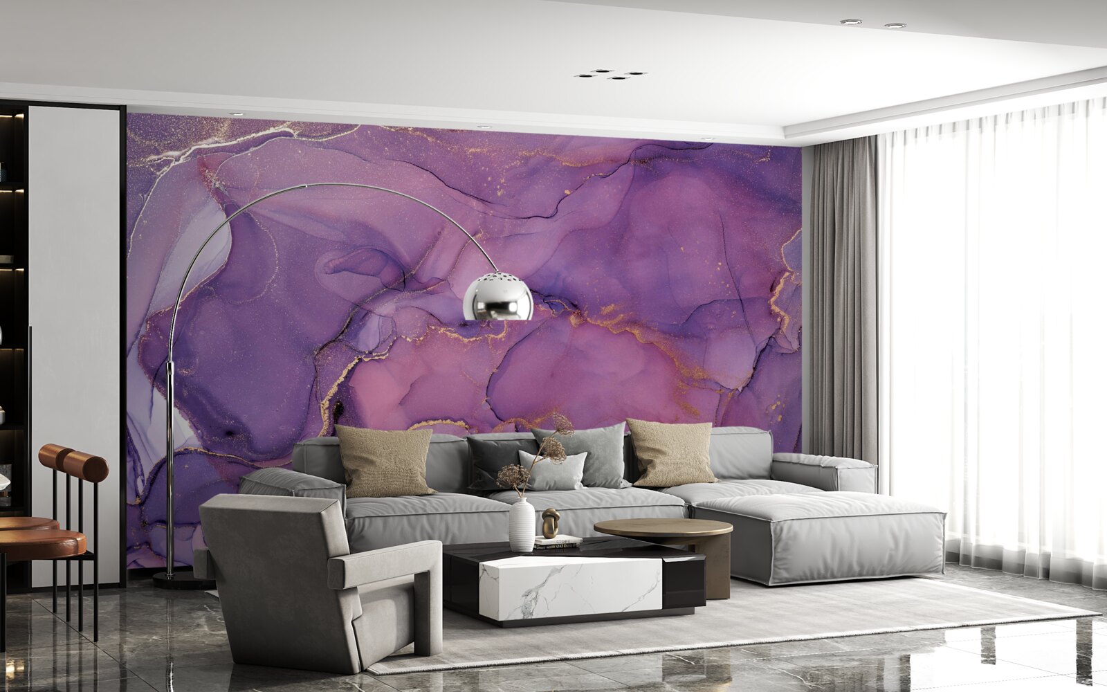 Fototapeta krásne fialové odlesky