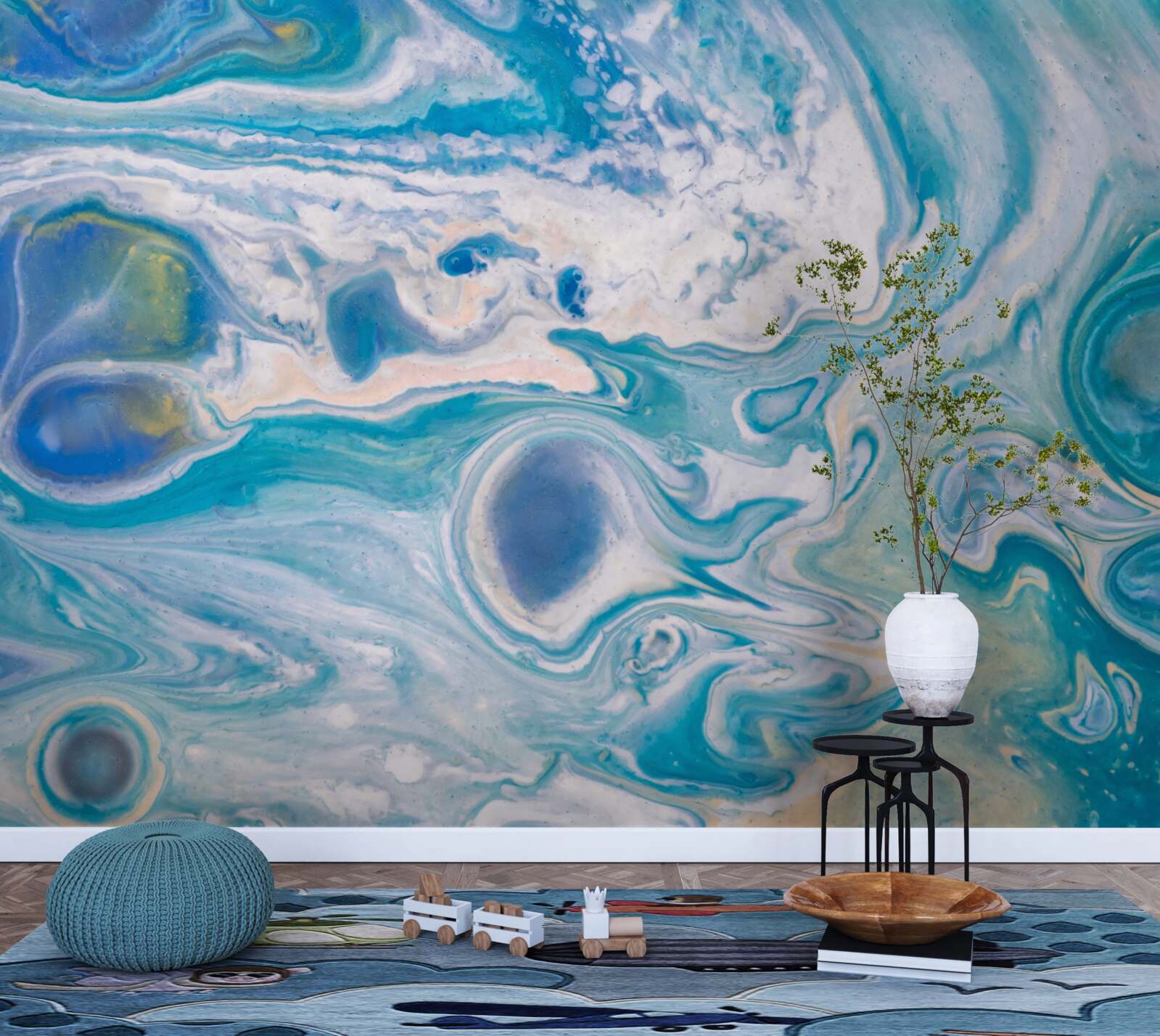 Fototapeta modrá epoxidová živica