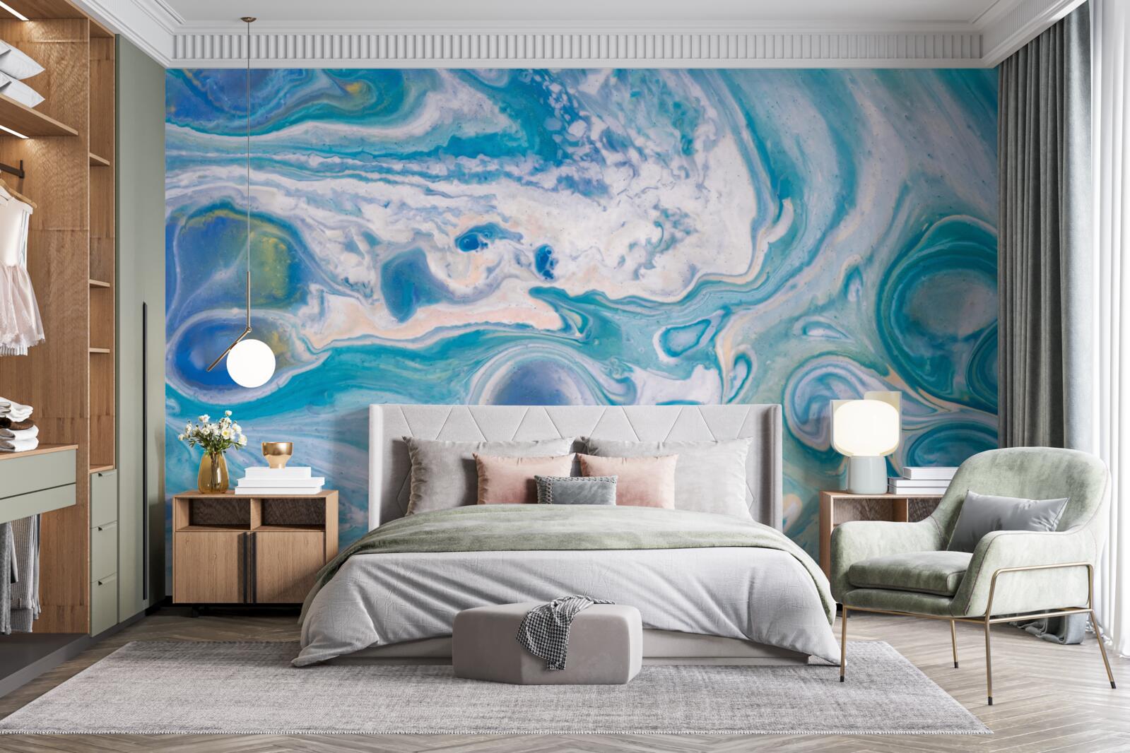 Fototapeta modrá epoxidová živica