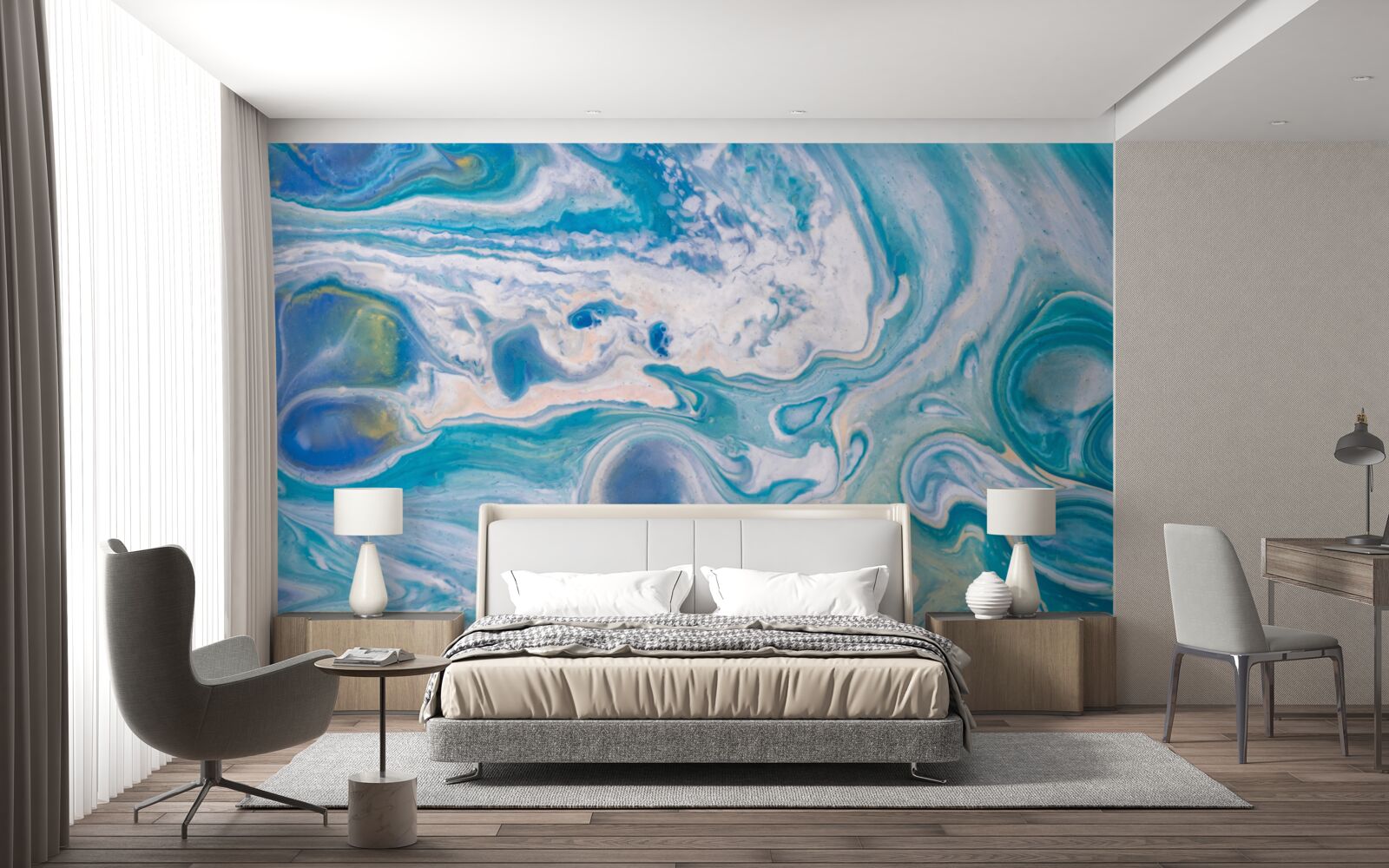 Fototapeta modrá epoxidová živica