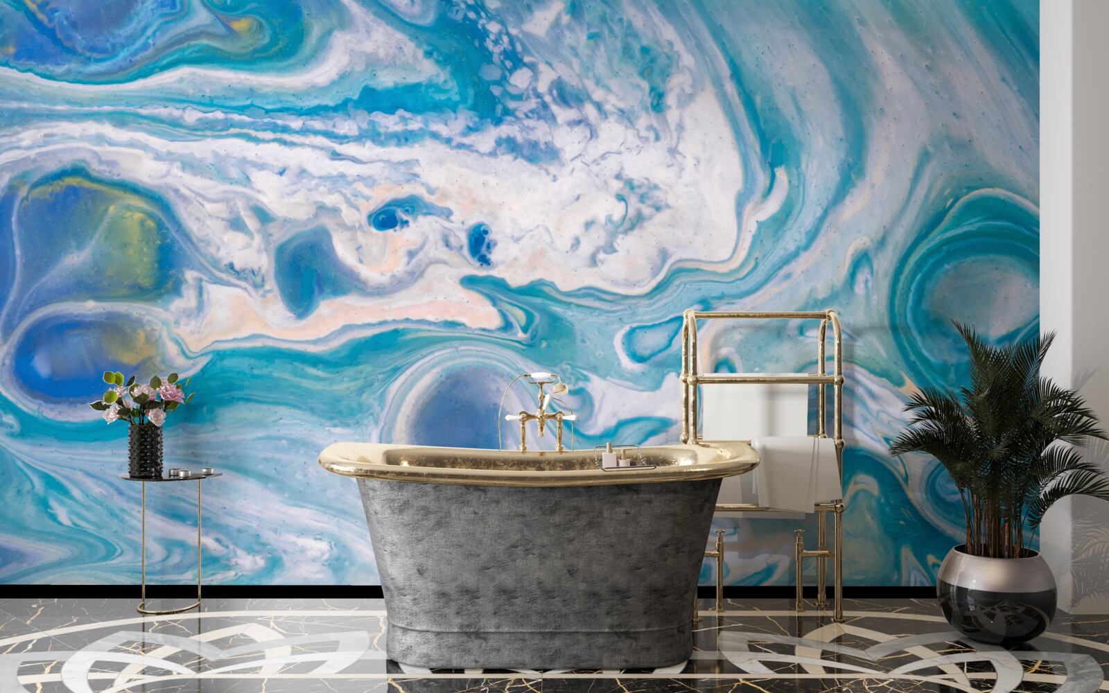 Fototapeta modrá epoxidová živica