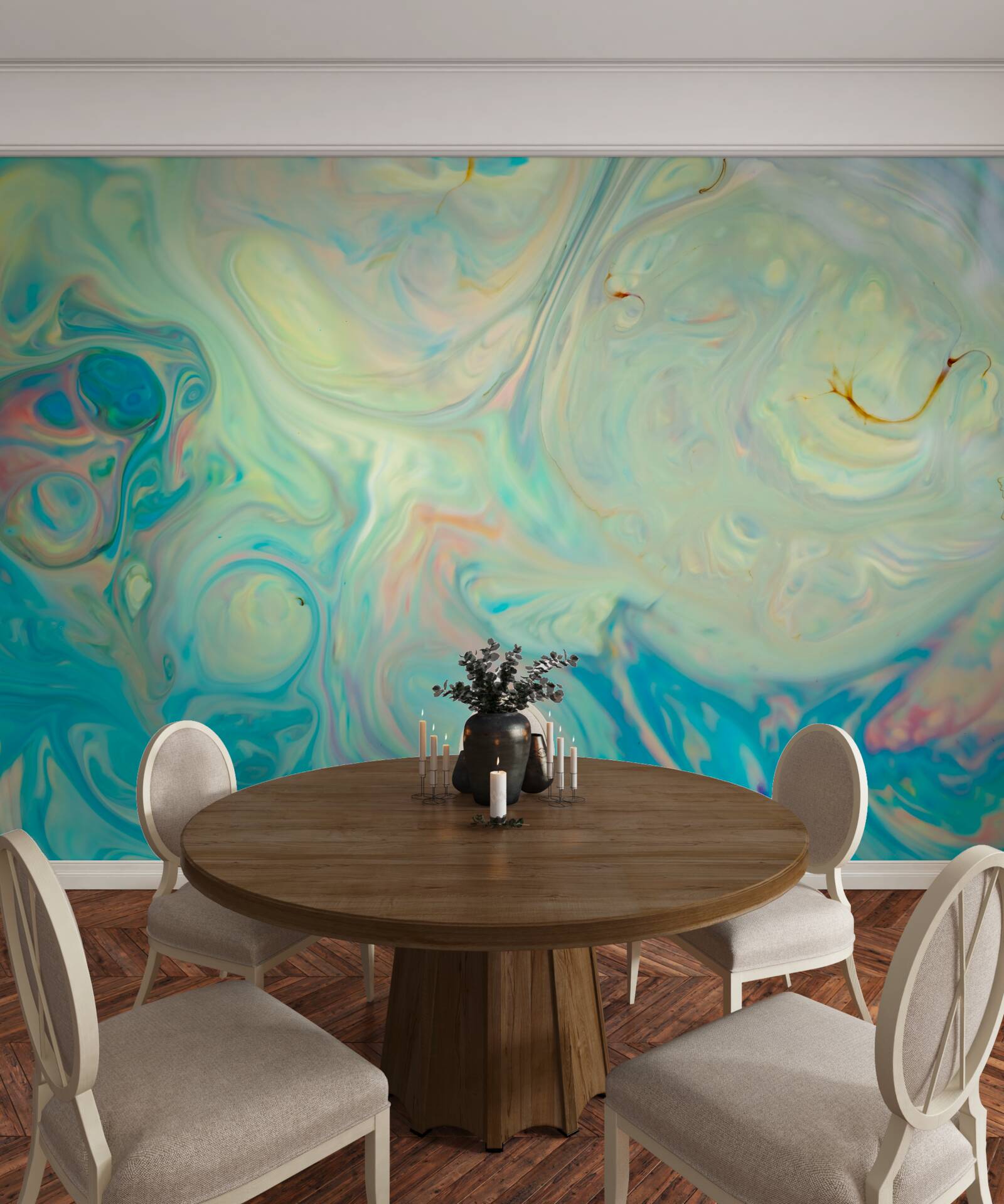 Fototapeta svetlé tyrkysové pozadie