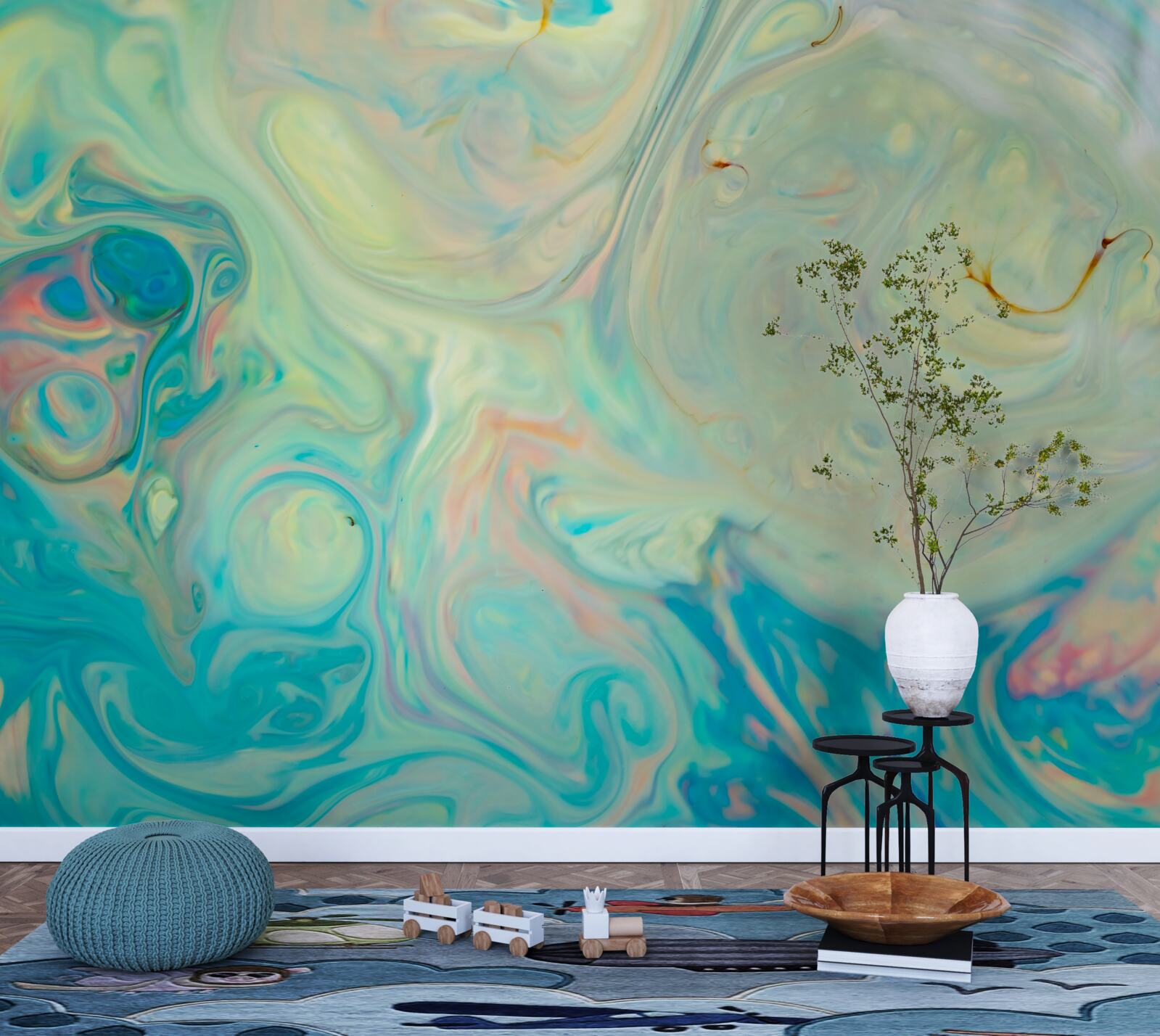 Fototapeta svetlé tyrkysové pozadie