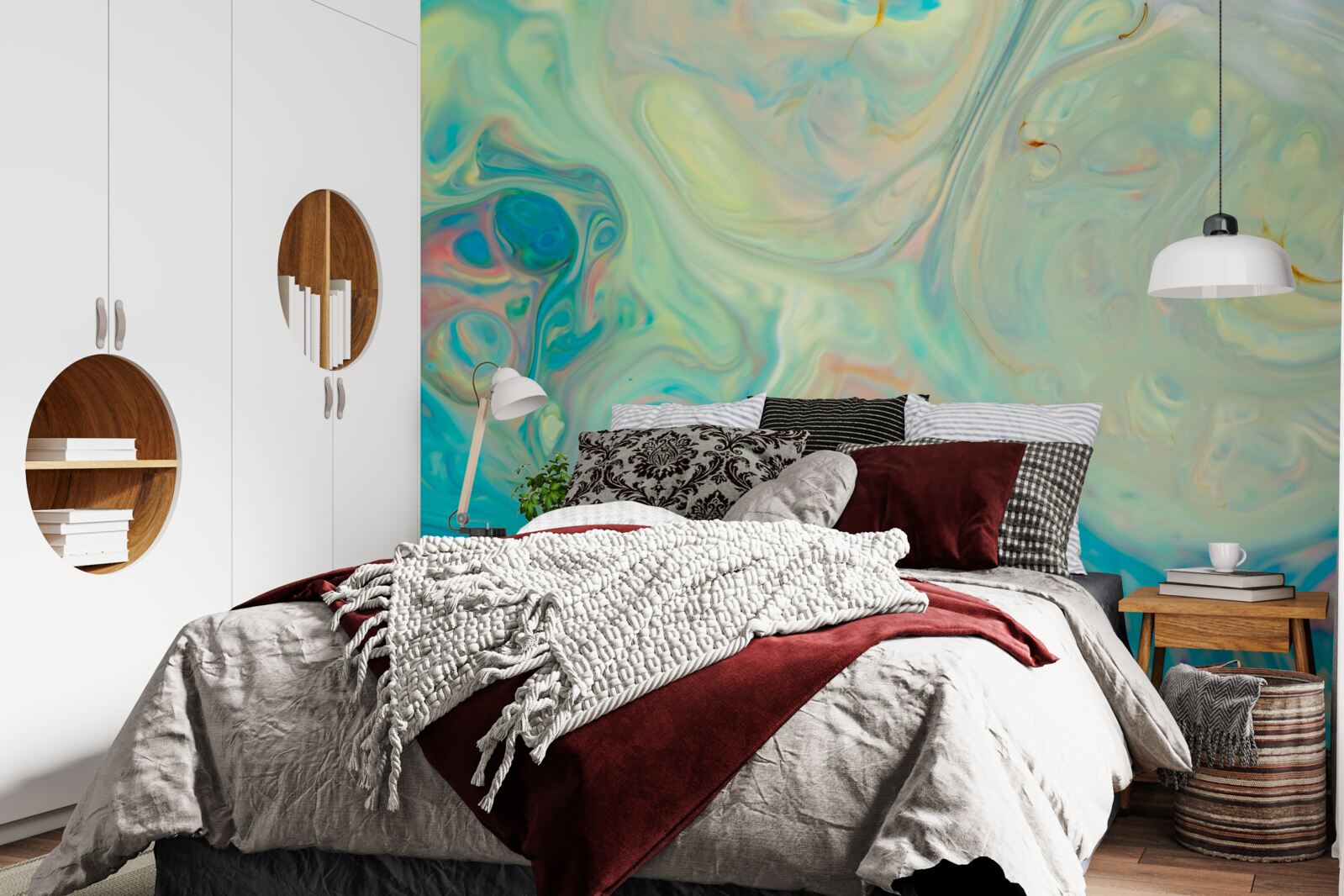 Fototapeta svetlé tyrkysové pozadie