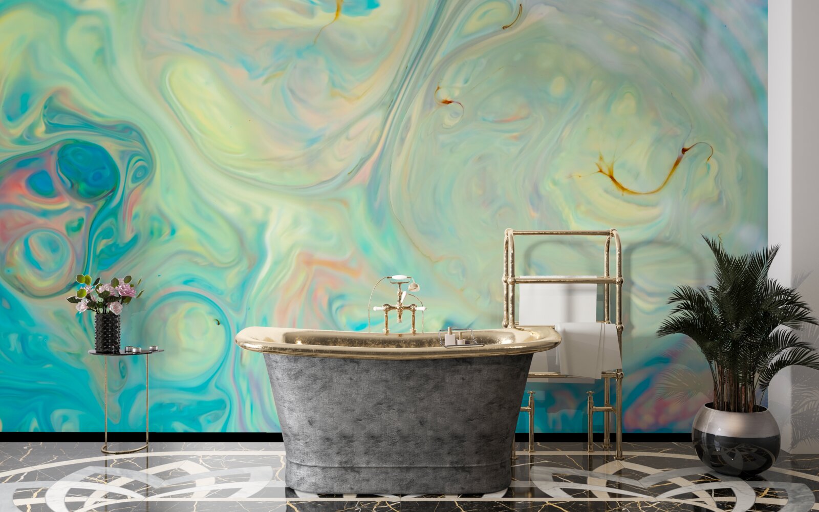 Fototapeta svetlé tyrkysové pozadie