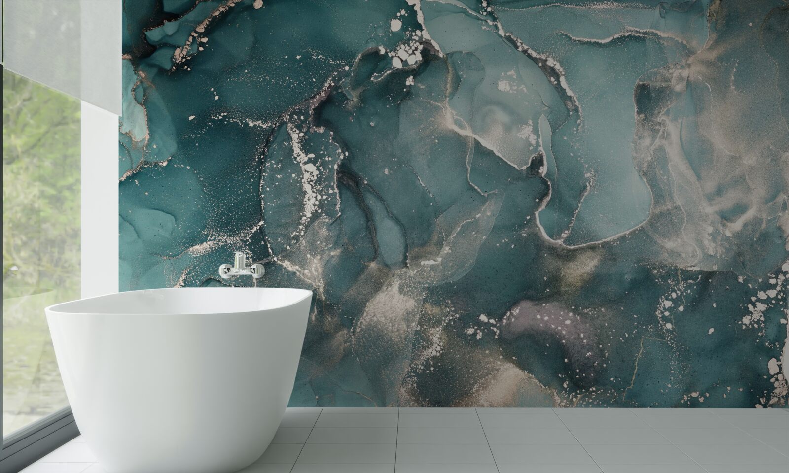 Fototapeta zelená kvapalina s tmavým odtieňom