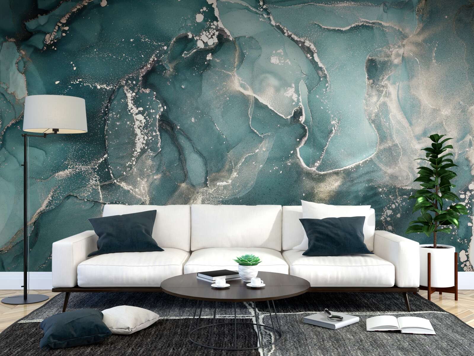 Fototapeta zelená kvapalina s tmavým odtieňom