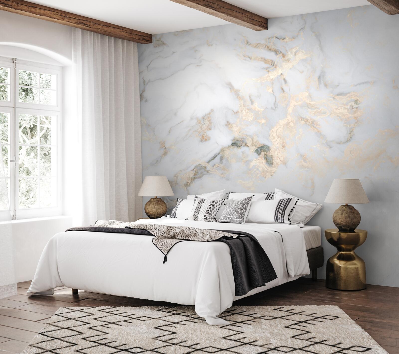 Fototapeta luxusný biely mramor