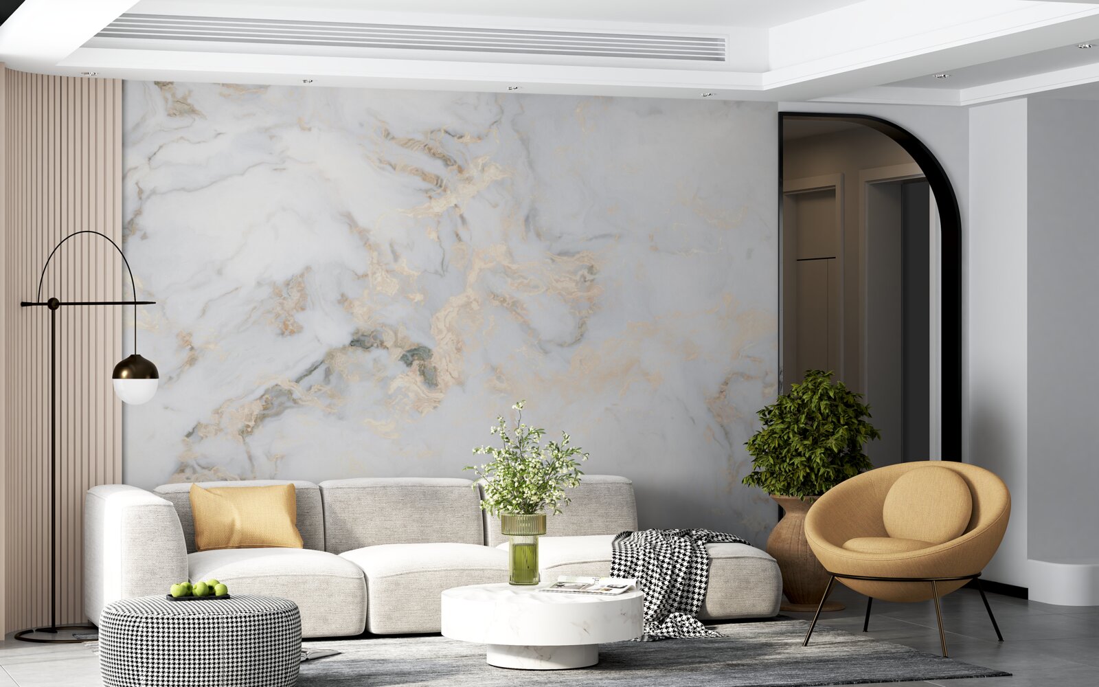 Fototapeta luxusný biely mramor