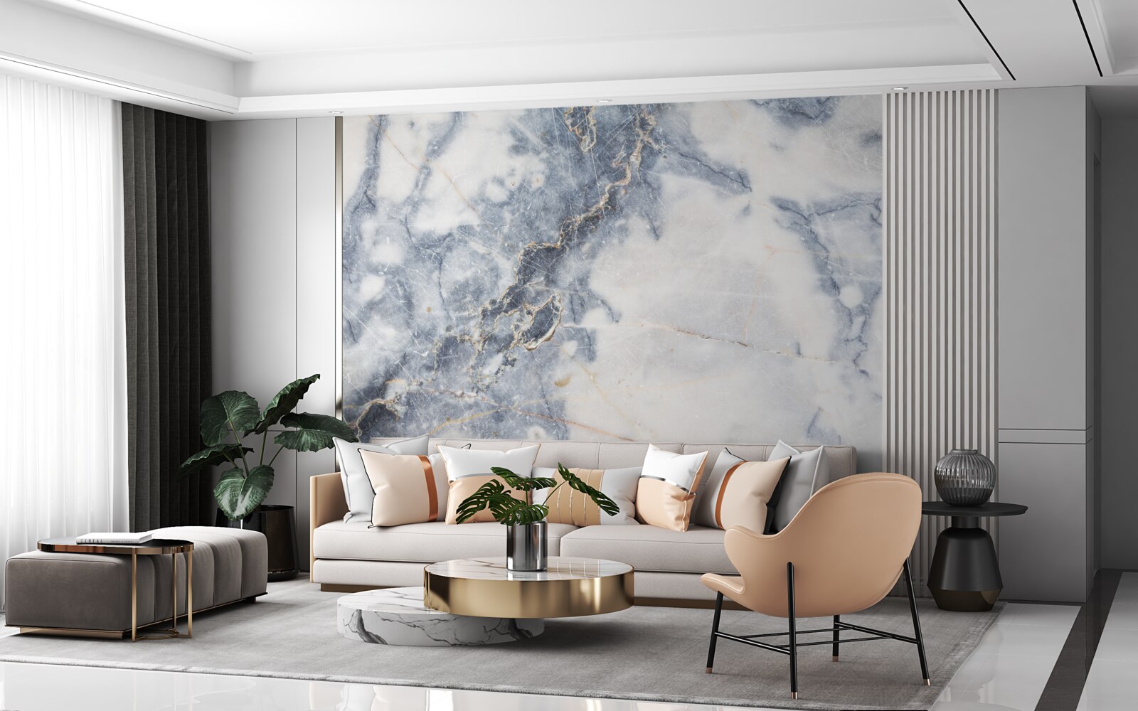 Fototapeta pozadie je sivý mramor