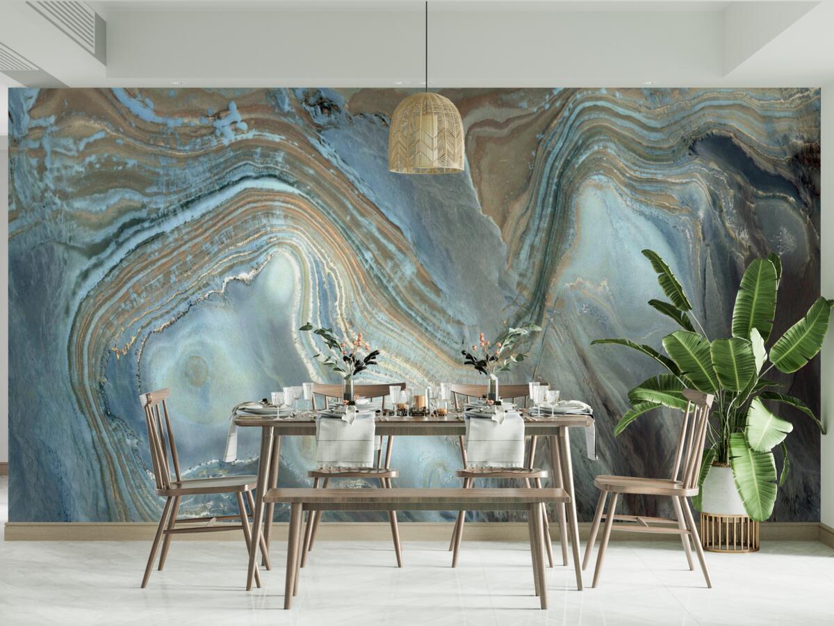 Fototapeta syntéza modrého topásu