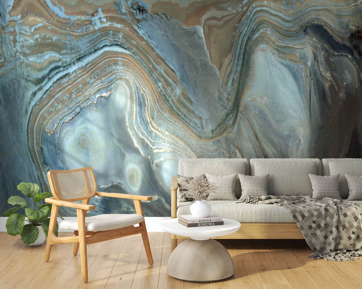 Fototapeta syntéza modrého topásu