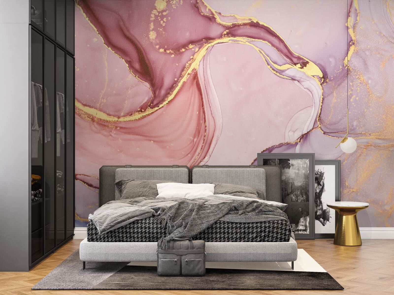 Fototapeta jemná tekutina v odtieni ružovofialovej