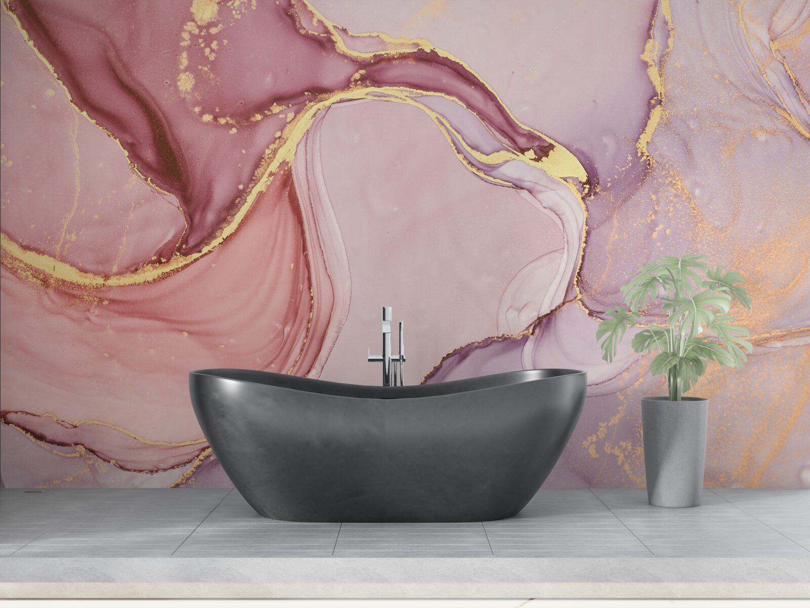 Fototapeta jemná tekutina v odtieni ružovofialovej