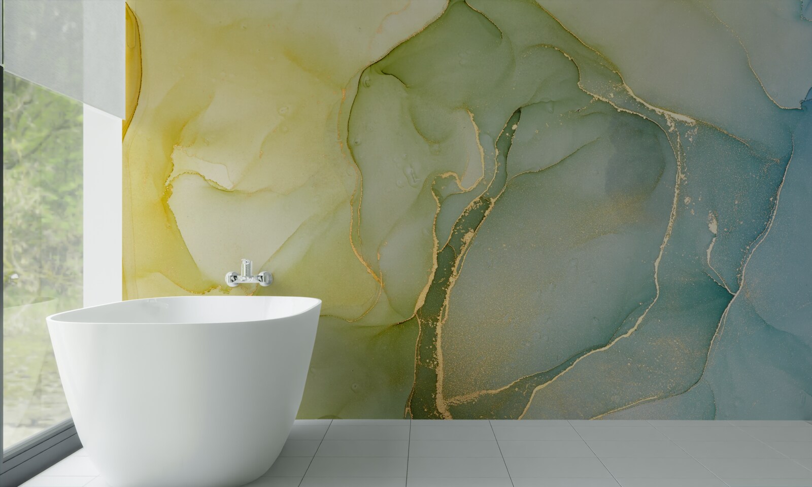 Fototapeta mramorové pozadie v odtieňoch mäty