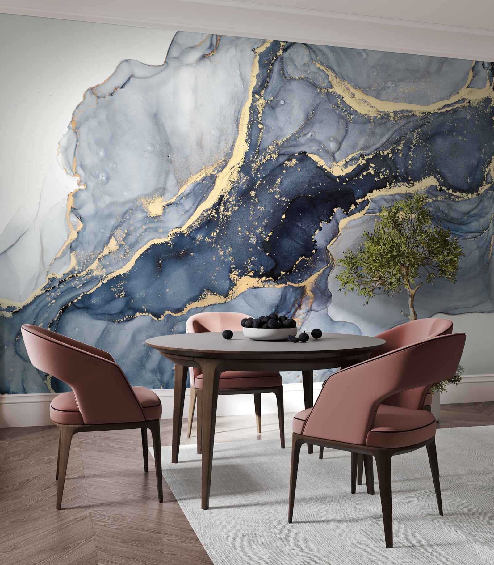 Fototapeta vzrušenie z indigovej farby