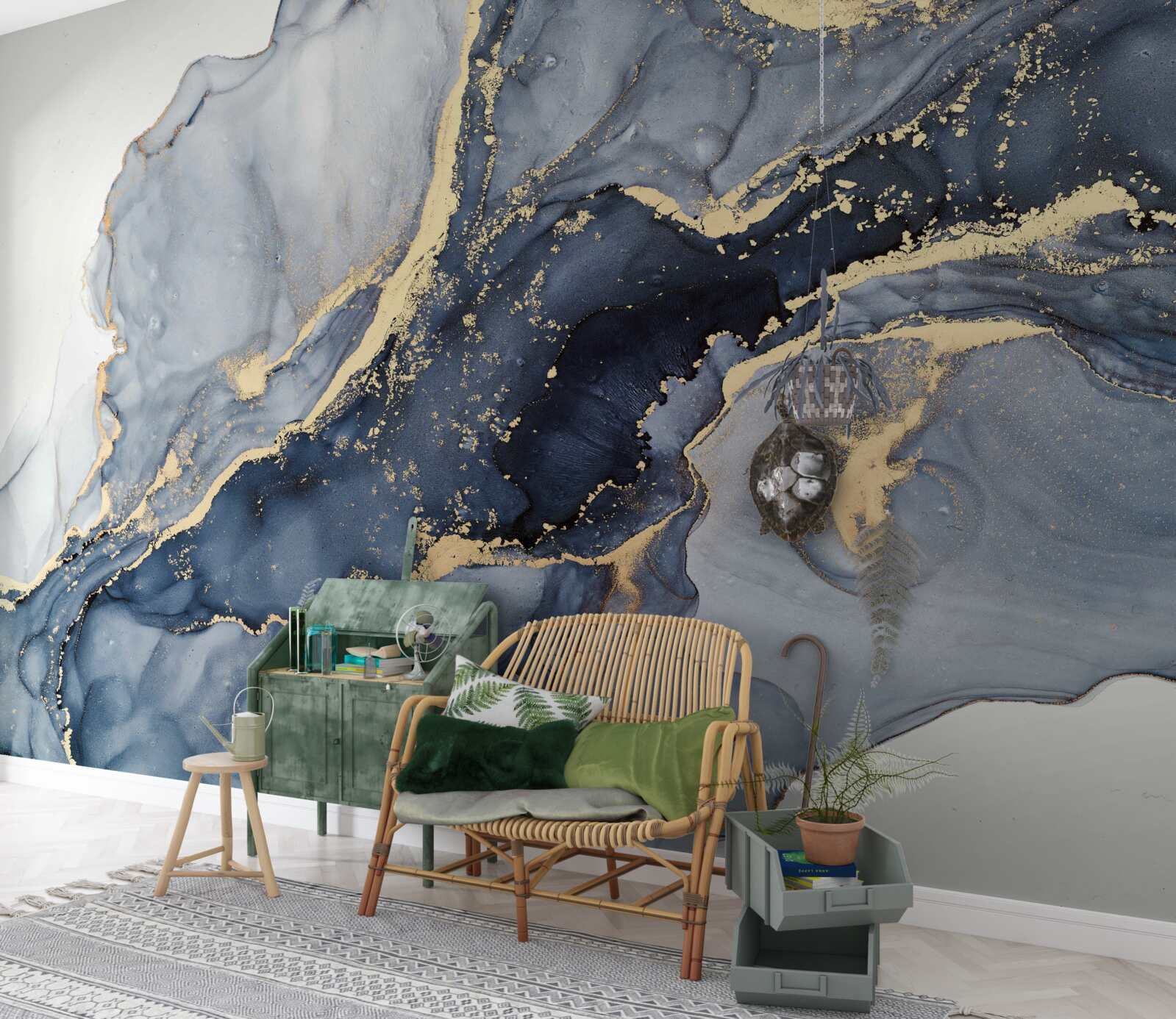 Fototapeta vzrušenie z indigovej farby