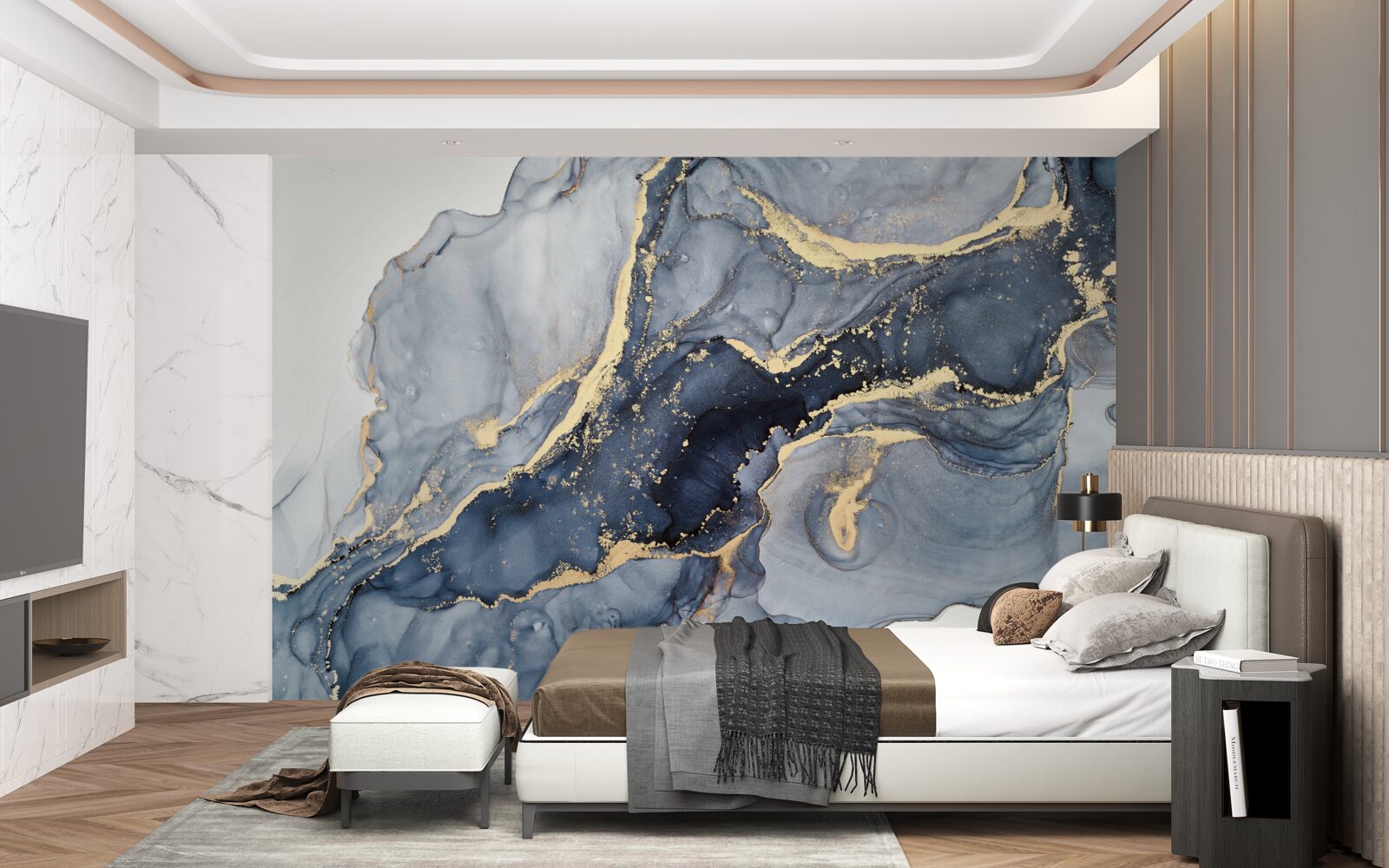 Fototapeta vzrušenie z indigovej farby