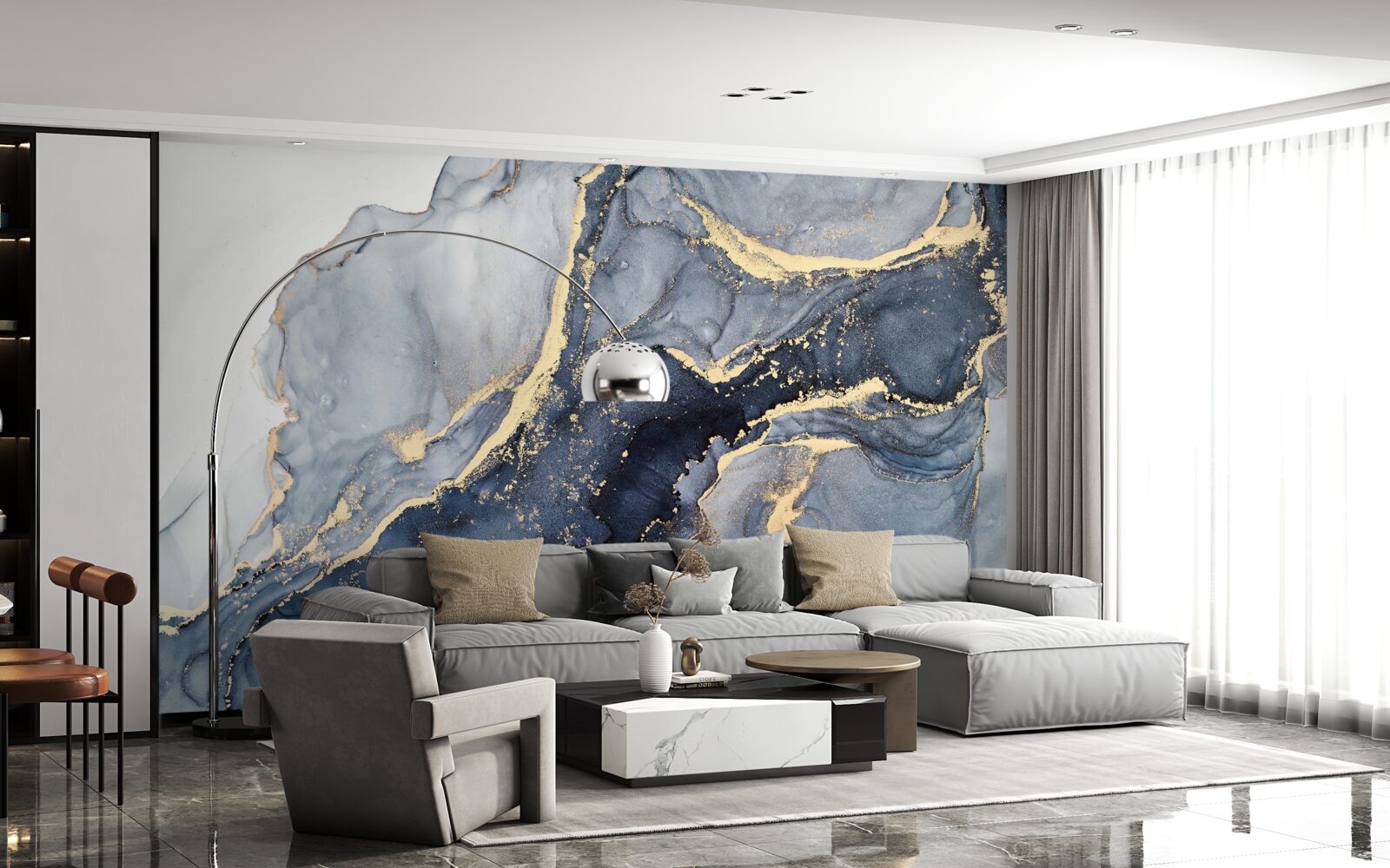 Fototapeta vzrušenie z indigovej farby