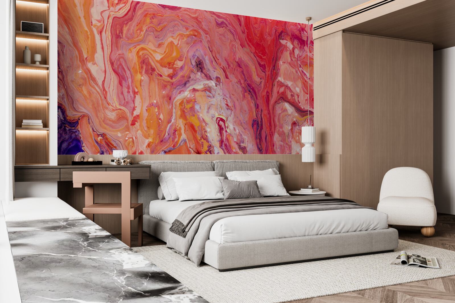 Fototapeta farebné gradientné toky