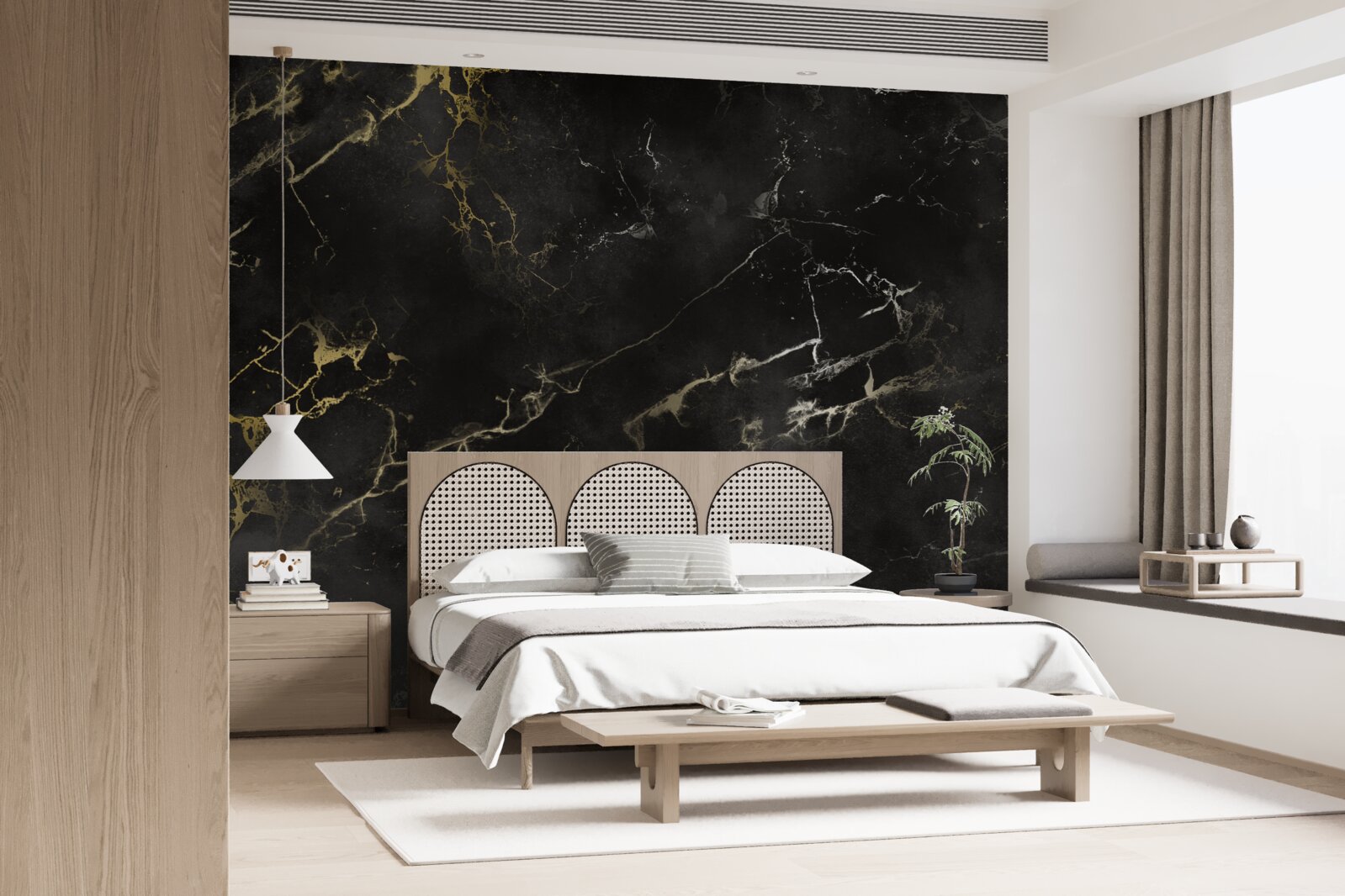 Fototapeta čierny mramorový vzor