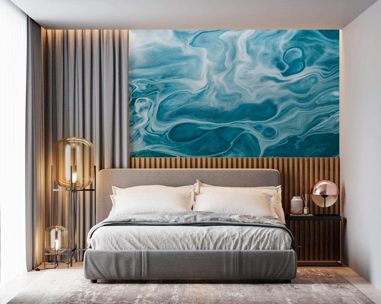 Fototapeta jemný tyrkysový odtieň mramoru