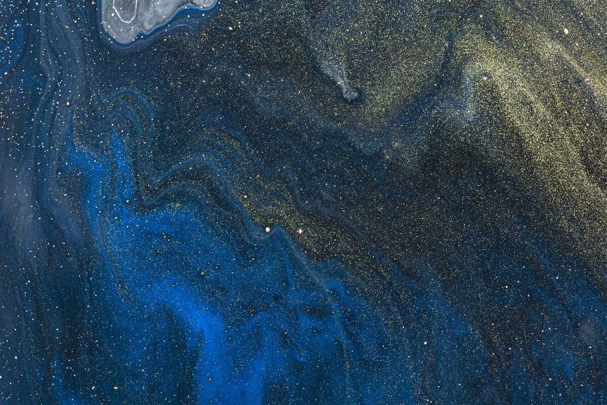 Fototapeta modrý a zlatý prach