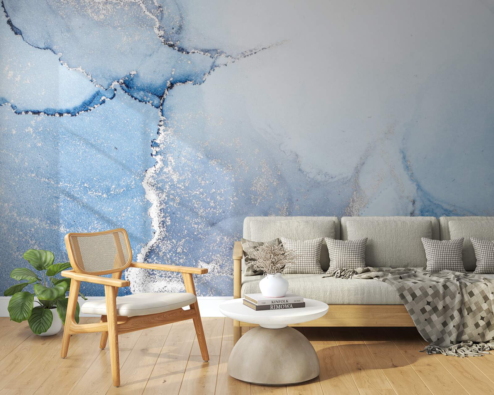 Fototapeta abstraktné pozadie v jemných odtieňoch modrej