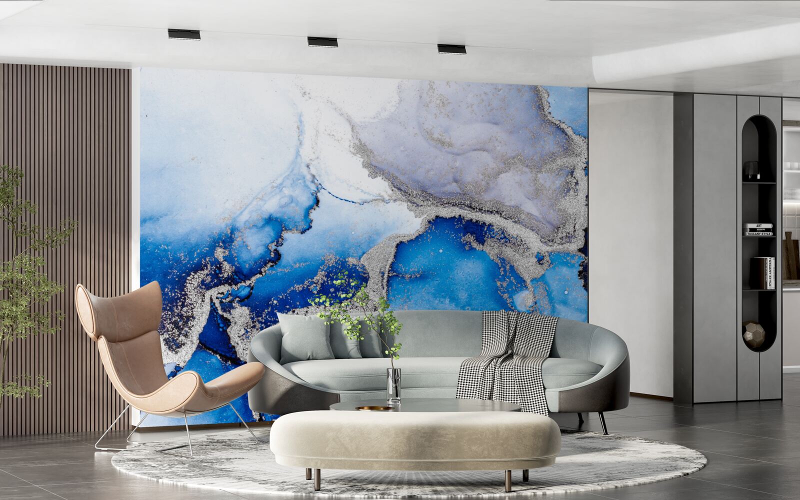 Fototapeta extravagantné abstraktné pozadie v modrom tóne