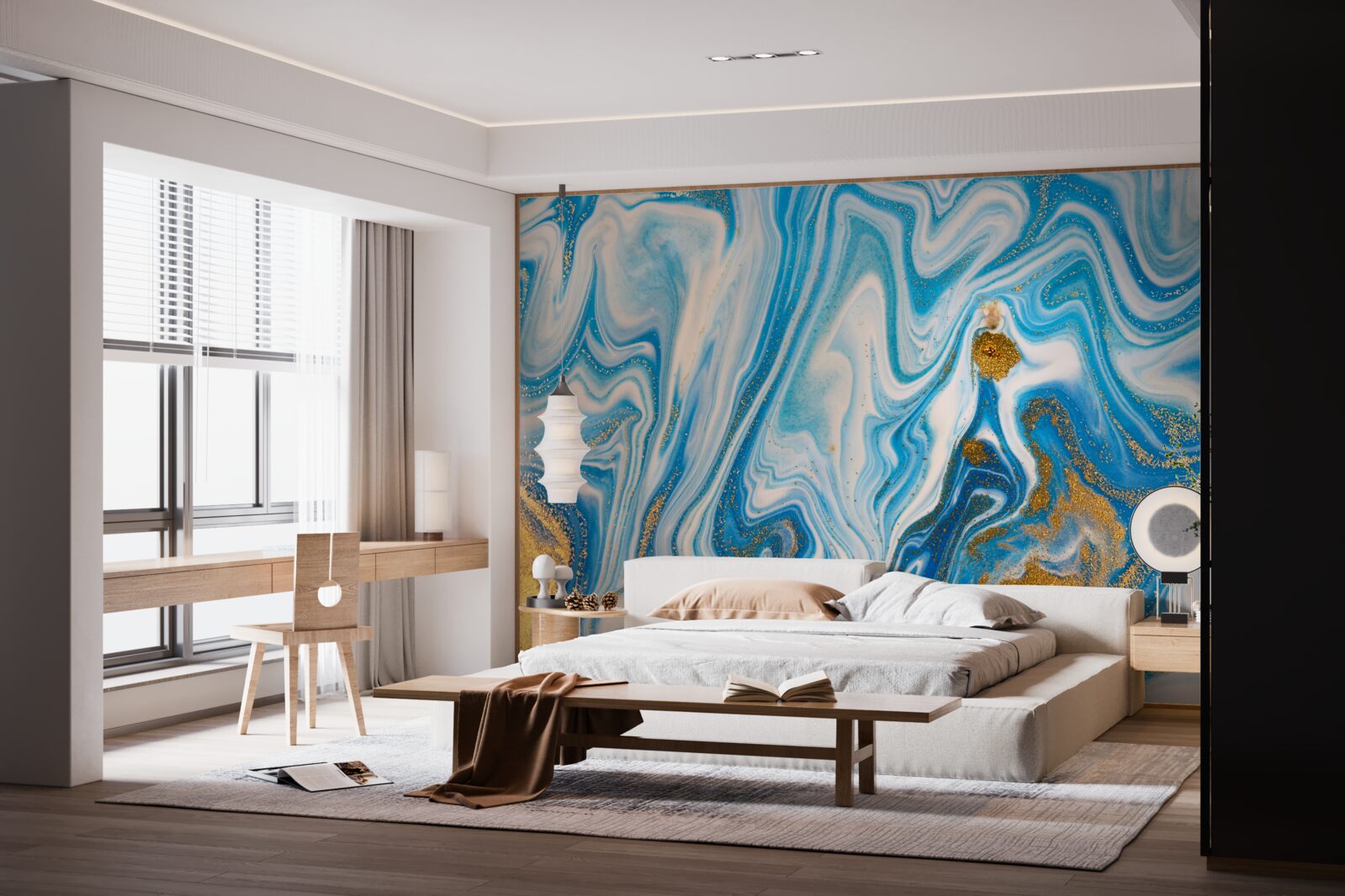 Fototapeta modrý piesok v abstraktnej podobe