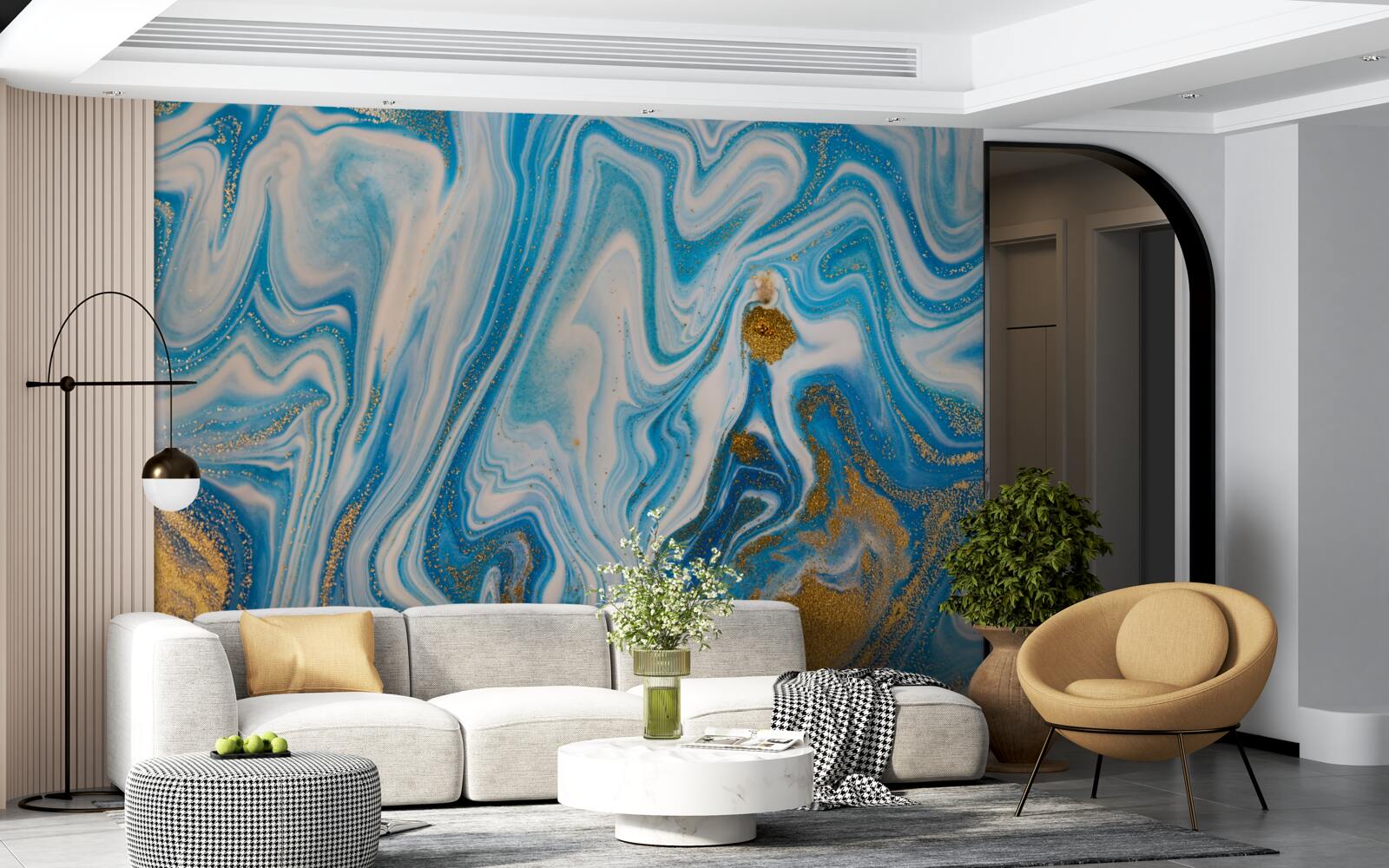 Fototapeta modrý piesok v abstraktnej podobe