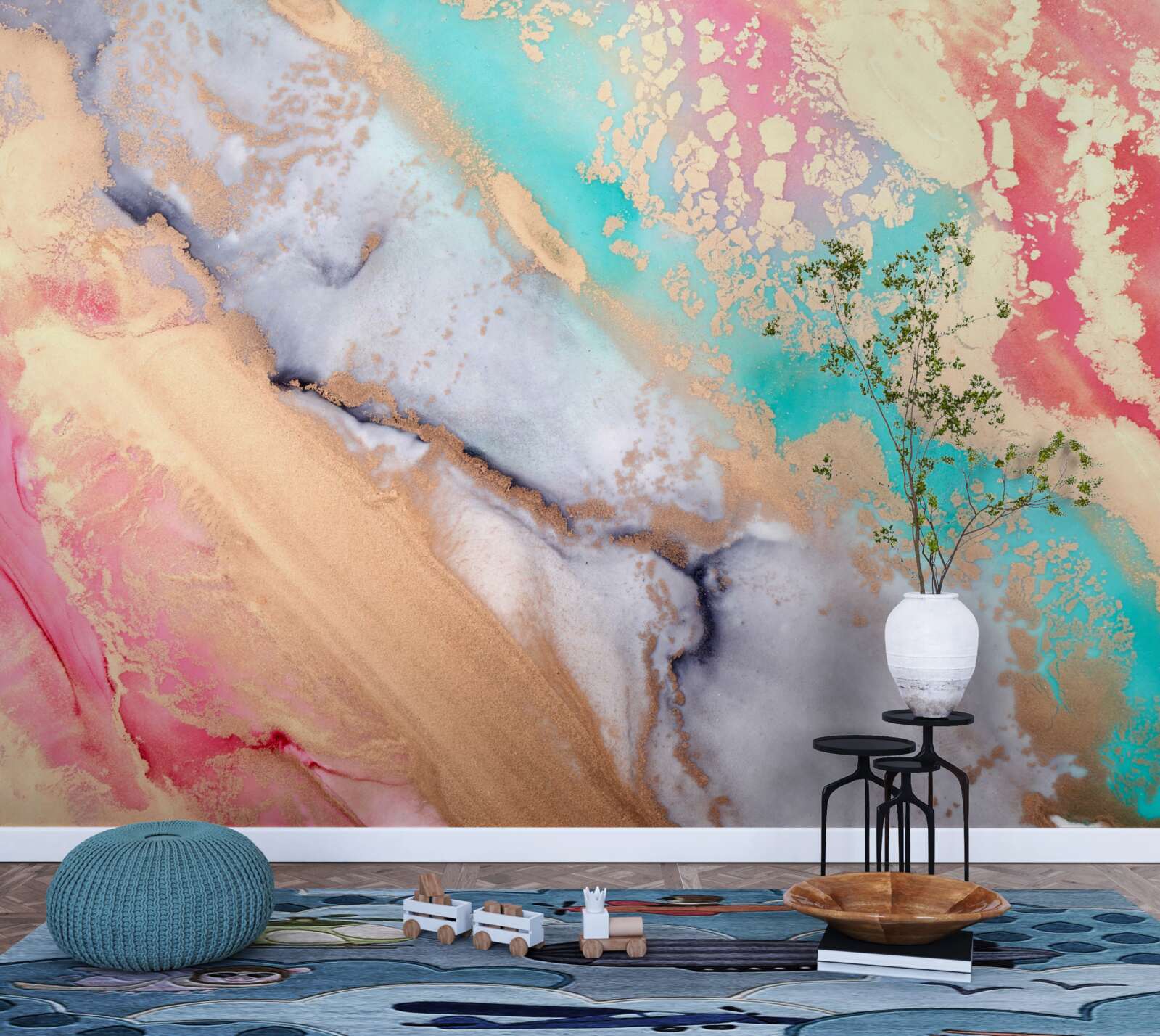 Fototapeta svetlý akvarelový atrament