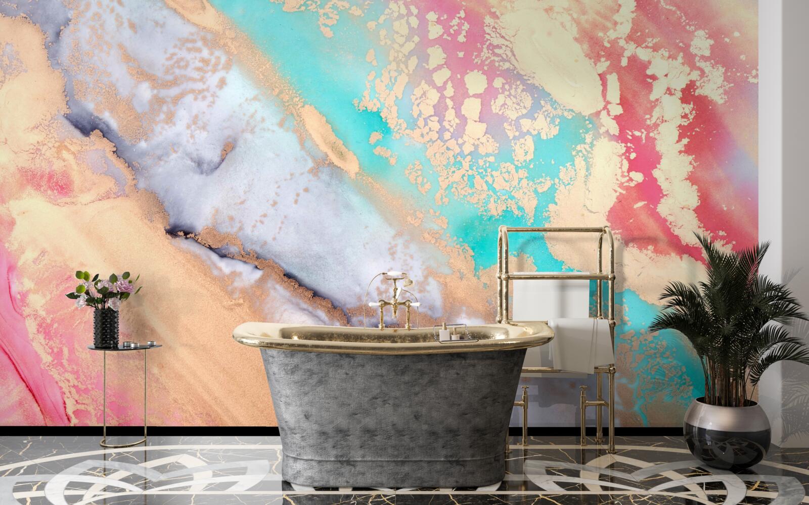 Fototapeta svetlý akvarelový atrament