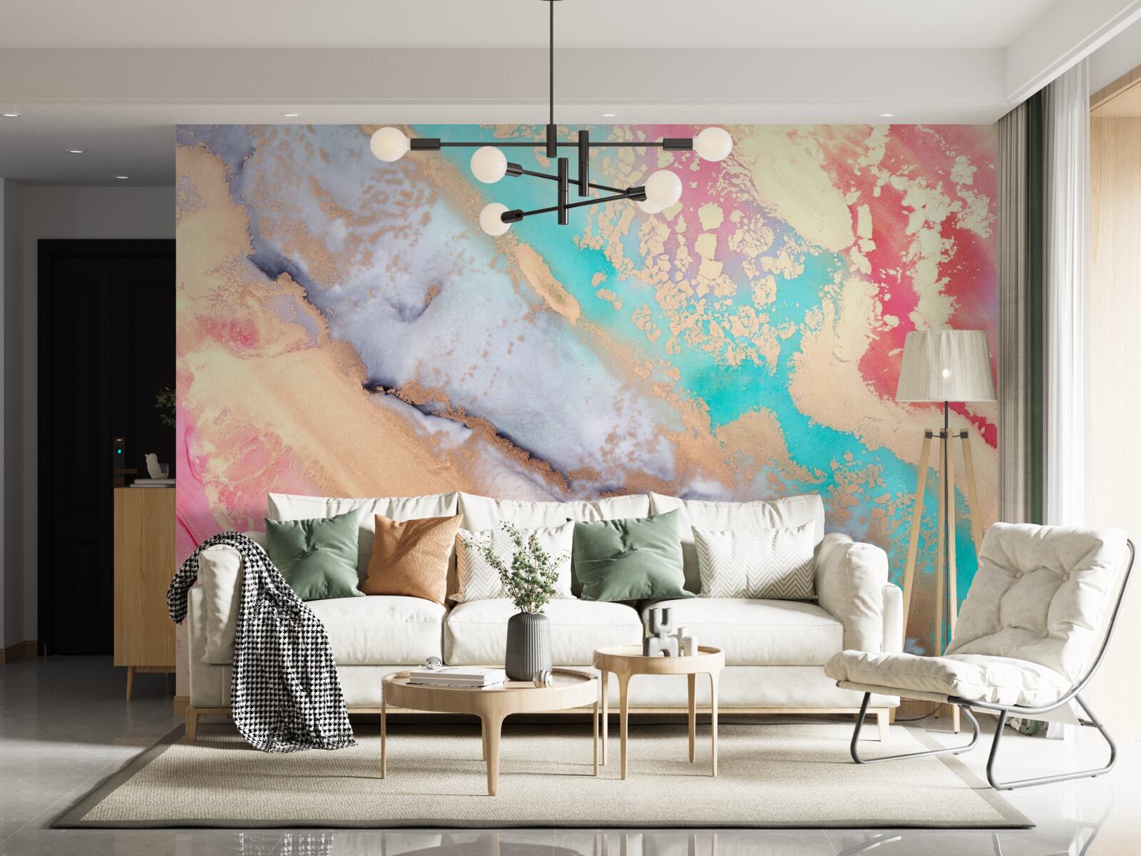 Fototapeta svetlý akvarelový atrament